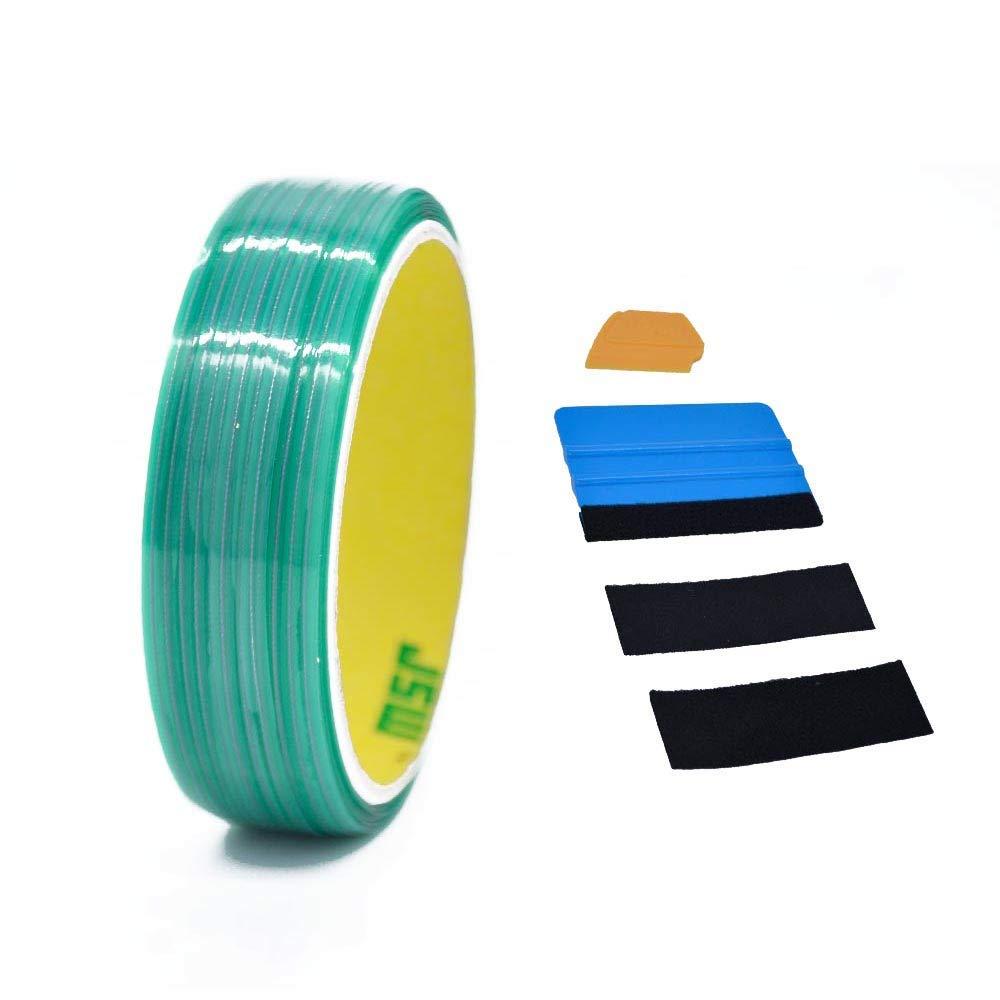 Cutting Tape Knife Less Tape Design Line Finish Line Vinyl Wrap Cutting Tape (10m / 32ft with Toolkit)
