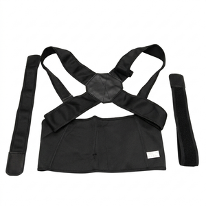 QFE Posture Corrector for Women and Men BackBrace (Black, XXX-Large)