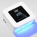 GAOY Cordless UV LED Nail Lamp for Gel Nails, Rechargeable UV Light, Professional Nail Dryer with 4 Timers, Automatic Sensor and Sensitive Mode for Fast Curing, White