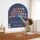 Arch Magnetic Wall Decal for Kids | 39.4'' x 31.5'' | Magnet Wall for Kids | Chalk Board Wall | Peel and Stick Magnetic Chalkboard for Wall | Magnetic Wall Board | Magnetic Play Wall