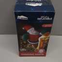 Joiedomi 5 FT Tall Christmas Inflatables Outdoor Decorations Hanging Santa with Gift Bag, Christmas Blow Up Climbing Santa Yard Decoration with Build-in LED for Xmas Party, Garden, Lawn Decor