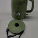 Electric Kettle 1.8L with Temperature Gauge, 1500W Fast Boiling Electric Tea Kettle, 100% Stainless Steel Retro-Style Hot Water Kettle Electric - Glowing LED Light, Auto Shut-Off & Boil-Dry Protection (Green)