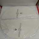 Half-Moon Ceramic Heat Deflector Plates for Kamado Joe Big Joe I, II, III - 19.8 Inch Pizza Stone - Kamado Joe Accessories and Replacement Parts by Smoker Chef - 2-Pack