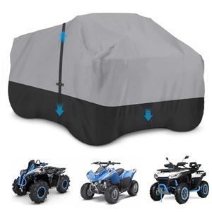 Seapisode ATV Cover, 600D Waterproof & Windproof 1Wheeler Covers Outdoor Storage All Weather Protect,Quad Cover Fit for Polaris Yamaha Suzuki Honda, 75" L x 47W x 37" H