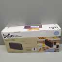 bella 2 Slice Slim Toaster, Fitsanywhere™ Kitchenware, 6 Setting Shade Control with Reheat & Cancel Buttons, Fits sourdough, 10” Long Slot, Anti Jam & Auto Shutoff, 900 Watt, Plum