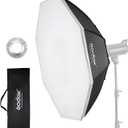 Godox Octagon Softbox 37 inch/95cm, Bowens Mount Soft Box Diffuser and Modifier Octabox for Photo Studio Strobe Flash Monolight Video Light Portraits Product Photography Lighting