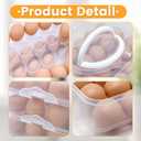 3 Layer Deviled Egg Containers with Lid,Portable Deviled Egg with Handle,Egg Carrier Holder Tray with 72 Holes for Thanksgiving Day,Party Favor Home Kitchen Refrigerator Supplies