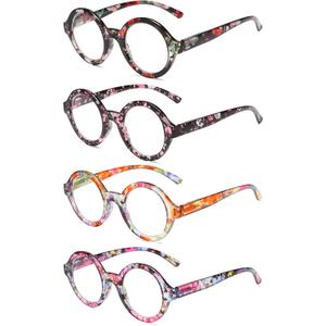 Bevi Ladies Stylish Reading Glasses Round Reader with Spring Hinges Great Value Glasses Readers for Women 2948 (2.25)