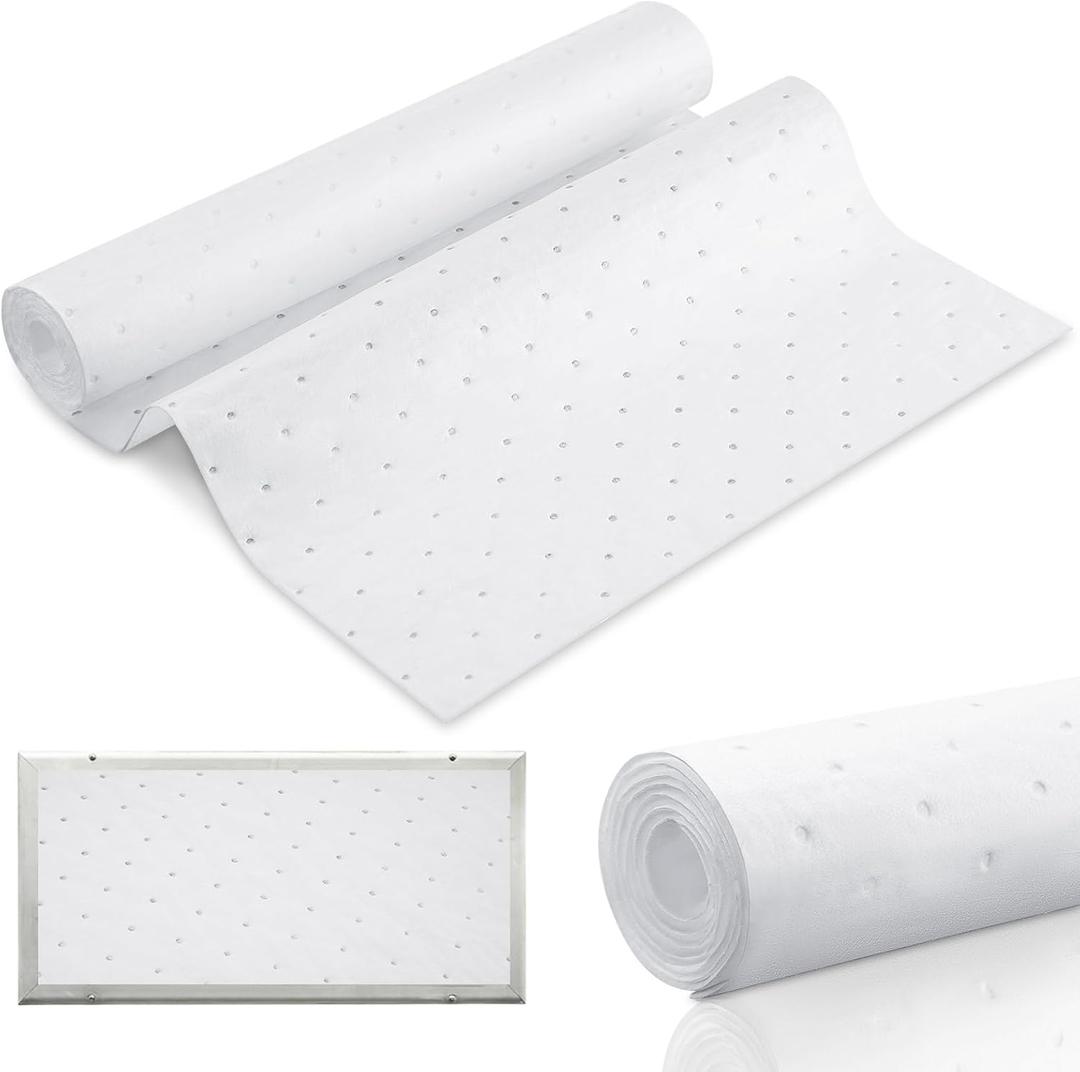 Merv 16 Filter Material, 5.24 Ft² Cut to Fit Air Vent Filters for Clean Living Basic Dust and Pet Dander Pollen Smoke for Home Ac HVAC, Efficiency Breathable DIY Design (White)