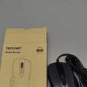 TECKNET USB Wired Mouse, 6-Button Corded Computer Mouse with 4 Adjustable DPI, Optical Computer Mice with Ergonomic Design and 5FT Cord for Laptop, Chromebook, PC, Desktop, Mac, Notebook-Gray