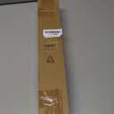 TVWOO Black Wrap Around Curtain Rods:5/8" Small Blackout Adjustable Window Curtain Rod for Bedroom Kitchen Apartment Renter Friendly,Room Darkening Curved Drapery Rods Easy Install,Matte Black 36-72"