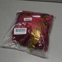 Bbonlinedress Velvet Sequin Cocktail Long Sleeve Dress for Women Velvet Vintage Wedding Guest Midi Dress (Large, Burgundy)