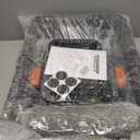 Stainless Steel Litter Box with Lid,Front Entry Top Exit Kitty LitterBox,Extra Large Enclosed Metal Cat Box with Litter Scoop & Litter Mat-Black