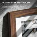 16x24 Picture Frame 5 Pack, Brown Solid Wood Poster Frame for Wall