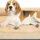 JOYELF Orthopedic Dog Bed for Medium Dogs,U-Shaped Foam Sofa Bed, Bolster Waterproof Pet Bed with Removable Washable Cover and Nonskid Bottom, for Small to Medium Dogs - Khaki