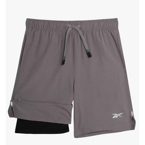 Reebok Boys Shorts - 2 in 1 Basketball Shorts with Compression Liner and Pockets - Gym and Running Boys Athletic Shorts Size 14-16