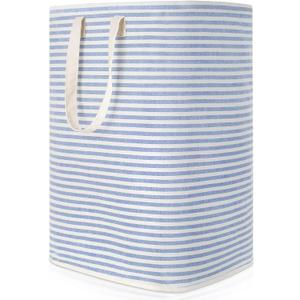 Lifewit Laundry Hamper Large Collapsible Laundry Basket, Freestanding Waterproof Clothes Hamper Storage with Easy Carry Handles for Clothes in Bedroom Bathroom College Dorm for Adults, Blue, 80L