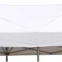 PORTAL 10x20 Canopy Replacement Cover, Pop Up Canopy Tent Top Cover Without Frame Legs Instant Patio Gazebo Pergola Sun Shade, White