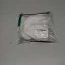 WDIRARA Women's Ring Halter Bikini Swimsuit 2 Piece Tie Back Bathing Suit (White) Small