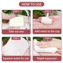 2 x Premium 60-Pack Compressed Towels | Just Add Water! Large Disposable Face & Body Cloths, Quick-Dry & Super Absorbent for Travel, Camping, and Daily Use