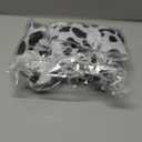 12 Pcs Cowhide Printed Christmas Tree Bow Western Cow Ornament 5.9' Rustic Wreath Bow with Cable Tie Hanging Country Xmas Tree Decor for Home Wedding Holiday Party Gift(Black & White)