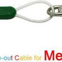 Petest 16 Inch Spiral Stake with 15ft Reflective Tie-Out Cable for Medium Dogs Up to 60 Pounds DarkGreen & Silver