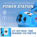 Redodo Smart Battery Box, Fits Group 31/27/24 Size Batteries, RV/Marine Battery Box with Multi Ports, Waterproof, Built-in Volt-Meter for Trolling Motor, Camping, Solar Panel, Boat