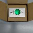 Push to Exit ButtonDC12V Stainless Steel Door Bell Type Round Request to Exit Button Standard Size for Door Access ControlNO and COM