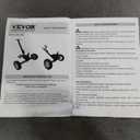 Dithoko Trailer Dolly, 700lbs Tongue Weight Capacity, Manual Tow Dolly with Pneumatic Tires and 2 Inch Hitch Ball, Hand Trailer Mover for Boat, RV, Camper, Utility and Cargo Trailers, Black