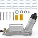 926-876 Aluminum Engine Oil Cooler Oil Filter Housing Adapter for Dodge Avenger Challenger Charger Durango Grand Caravan Journey, Jeep Grand Cherokee Wrangler, Chrysler 200 300 Town Country, Ram 3.6L