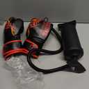 QPAU Kids Punching Bag Toy with Boxing Gloves, 66 Inch Larger Stable Kids Inflatable Boxing Bag Set, Gifts for Boys & Girls Age 6-12, for Practicing Karate, Taekwondo, MMA (Black&Red)