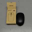 TECKNET Wireless Mouse, 2.4G Quiet Computer Mouse with USB Receiver, 4 Buttons Portable Cordless Mice for Chromebook, Laptop, PC, Mac, 800/1200/1600 DPI - Black