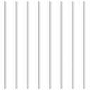 Myard 26 Inches Classic Hollow Round Iron Deck Balusters Furniture for Deck Railing Porch Staircase Banister Balustrade (25pk, White)