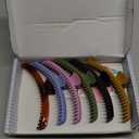 Hold Everything Hair Claw Clips for Thick and Thin Hair Big Hair Barrettes for Women and Girls Straight Wavy and Curly Hair Strong Hold Claw Clip with 52 teeth (7-Color)