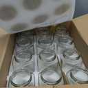 Encheng 16 oz Clear Hexagon Jars,Glass Jars With Lids(Golden),Mason Jars For Honey,Foods,Jams,Liquid,Spice Jar Herd Jar Canning Jars For Storage 12 Pack