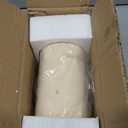 Tissue Box Cover Rectangle Resin Decorative Tissue Holder Travertine Stone Look Facial Paper Dispenser for Living Room Bedroom Office Bathroom Kitchen Hotel Cafe(Cream)