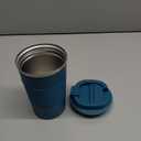 YINBAOGE Insulated Travel Coffee Mug, Spill & Leak Proof, Portable To Go Camping Stainless Steel Coffee Tumbler, Reusable Thermal Coffee Cup with Lid for Hot & Cold Drinks (Blue, 12 OZ)