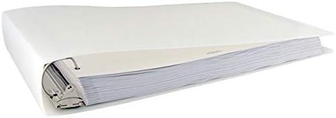 9"-9" Binder Poly Panel Featuring a 2" Angle-D Ring Clear Frost 6 Pcs