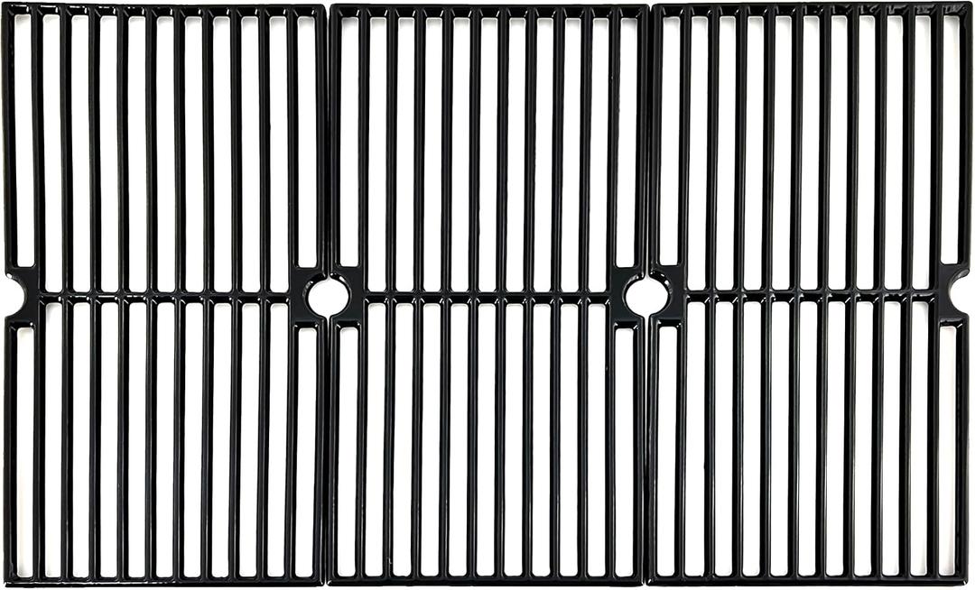 Direct store Parts DC118 Cast Iron Cooking grid Replacement for Brinkmann 810-1415-F, 810-1470, 810-8300, 810-8300-F, for Grill King 810-9325-0, set of 3 Cooking Grate (17 5/8" x 27 7/8")