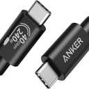 Anker USB C Cable(3.3FT, 240W), USB 4 Data Cable, 40Gbps, 8K HD Display, Thunderbolt 4/3 Compatible, for iPhone 16, MacBook, Hub, Docking and More