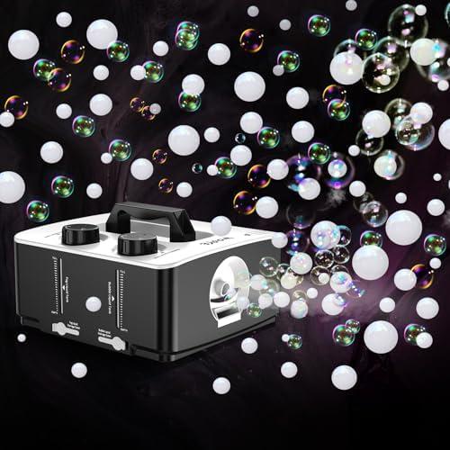 Fog Machine, No Spill Fog Bubble Machine, Portable Smoke Bubble Machine, Bubble Fogger, Bubble Fog Combo Machine for Indoor Outdoor Party Wedding Birthday Photograph Christmas Halloween