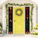 Black History Month Decorations Black History Month Welcome Sign Pan African American Black History Month Decorations and Supplies for Home Party