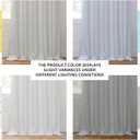 HPD Half Price Drapes - Faux Linen Curtains for Living Room (1 Panel) - 50W X 108L - Textured Room Darkening Curtains for Bedroom 108 Inches Long - Drapes for Home Decor, Oyster Mist