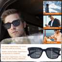 COJWIS 3-Pack Progressive Multifocus Reading Sunglasses for Women Men UV Protection Trifocal Sun Readers with Spring Hinge (3 MIX, 2.75, multiplier_x)