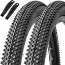 Hapleby 2PCS Premium Folding Bike Tires 26x1.95 Inch (50-559mm), Replacement Mountain Bike Tires 60 TPI Puncture-Resistant, Came with 2PCS Tire levers