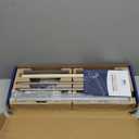 DIY Crew 18 Inch Paper Roll Dispenser and Cutter - Heavy-Duty Wall Mountable, Non Slip Tabletop - Kraft, Freezer, Butcher Paper - Up to 1000ft Rolls (Silver)