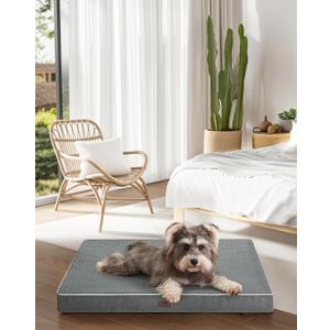 Dog Crate Bed Medium Size Dog Beds,Large Orthopedic Washable Dogs Bed,Waterproof Cover Plush Kennel Comfort Pet Beds Mat,Egg Foam Dog Pad (29.0"L18.0"W3.0"Th)