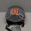 Motorcycle Helmet,Summer Handmade Personality Vintage DOT Approved, German Style Half Helmet Motorcycle Cruiser Scooter with Windproof Glasses Cool Helmet for Men and Women (XL, Gray)