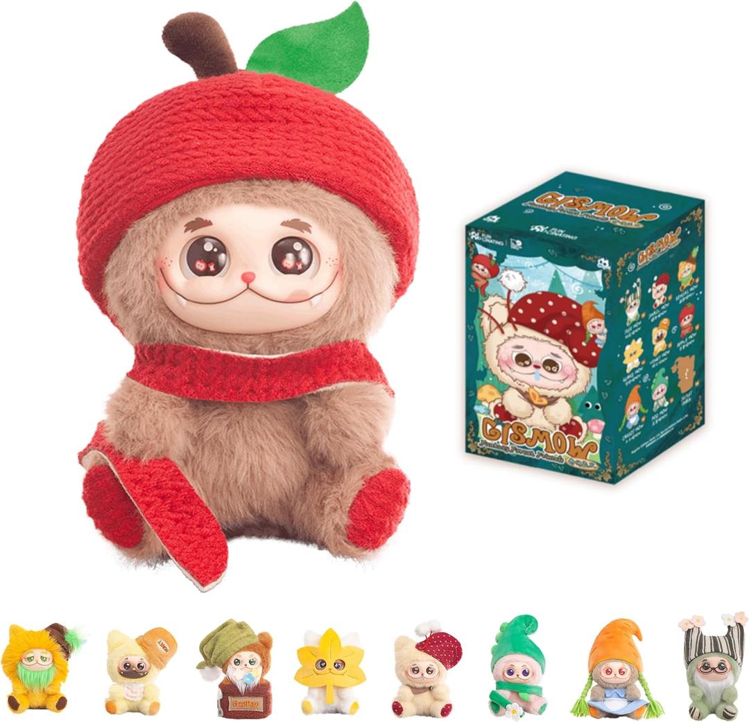 MINISO GISMOW Fantasy Forest Friends Series Blind Box - 5.5in Vinyl Plush Figure Collectible, Cute Desk Decor Surprise Box, Random Design Home Decoration Birthday Gift, Single Box