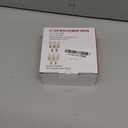 C7 LED Christmas Lights Replacement Bulbs, 25 Pack 0.6w C7 Ceramic Multicolor Light Bulbs with E12 Candelabra Base, Vintage Colored Light Bulbs for Indoor/Outdoor Christmas String Lights